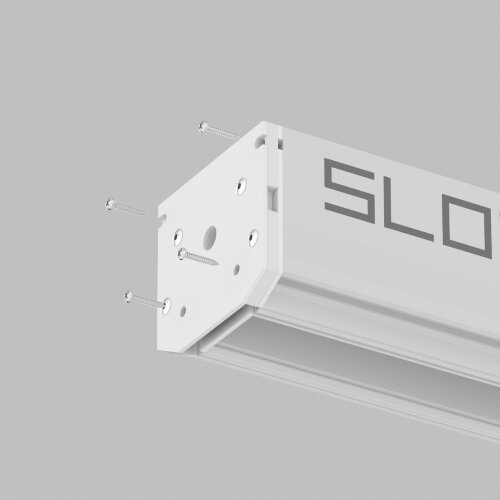 TR2017-WH Торцевая заглушка трека SLOTT, белая, алюминий. Фото 2