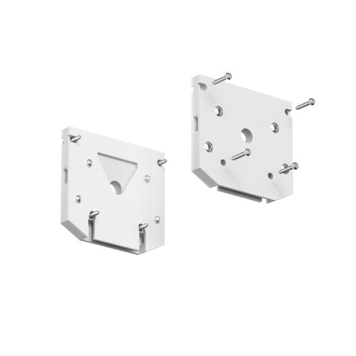 TR2017-WH Торцевая заглушка трека SLOTT, белая, алюминий. Фото 3