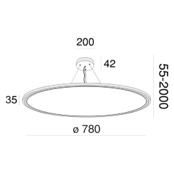 Подвесной светильник Cosmos 4000К 72Вт (Белый)