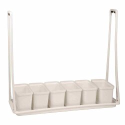 UFP-G56S MARBLE 6 Подставка пластиковая для светильника ULI-P 570мм, Мраморная, 6 кашпо в-к, мраморные, TM Uniel