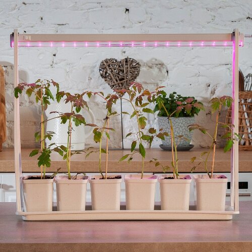 UFP-G56S MARBLE 6 Подставка пластиковая для светильника ULI-P 570мм, Мраморная, 6 кашпо в-к, мраморные, TM Uniel - фото 4