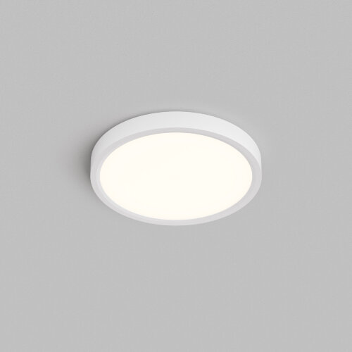 DK6520-WH Накладной светильник THIN, IP40, 18W, 3000K/4000K/6500K, переключатель цветовой температуры на корпусе, белый, полимер.
