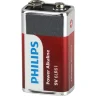 Элемент питания алкалиновый 'крона' 6LR61 9В Power (блист. 1шт) Philips Б0062717 - фото 2