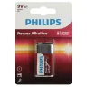 Элемент питания алкалиновый 'крона' 6LR61 9В Power (блист. 1шт) Philips Б0062717 - фото