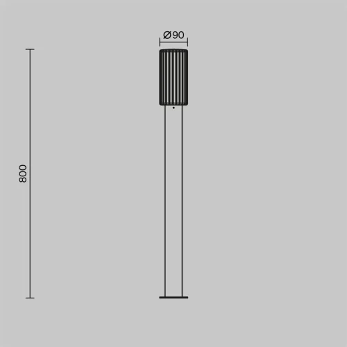 Ландшафтный светильник Rib E27x1 23Вт IP 65 (Черный) - фото 8