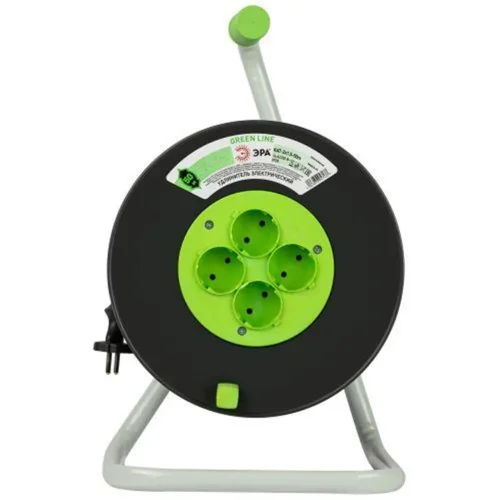 Удлинитель на пластик. катушке 4х50м без заземл. KAT-2x1.5-50m Greenline ПВС 2х1.5 Эра Б0065097 - фото 2