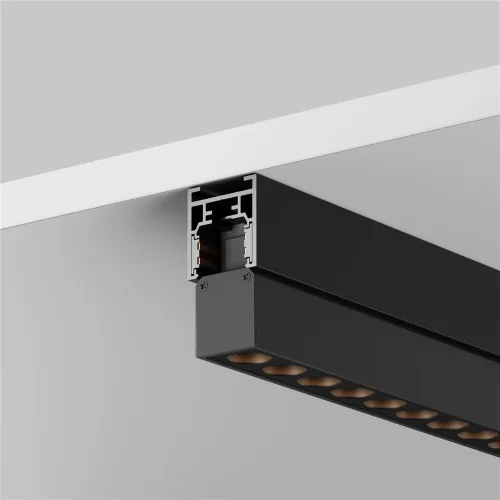 Шинопровод 2м Exility низкопрофильный накладной (Черный) - фото 7