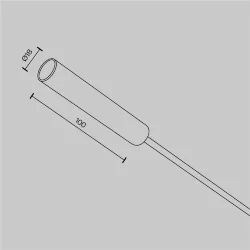 Заглушка с питанием для системы Axity (Черный) CA003EC-B