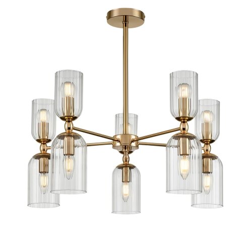 Люстра на штанге «LUMION» 6586/10, серия: KASSIA (крепление на планке). Фото 2.