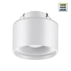 Светильник встраиваемый светодиодный с переключателем цветовой температуры «Novotech» 358961, серия: GIRO - Переключение цв. температуры на корпусе светильника