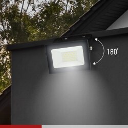 Прожектор светодиодный СДО-7 30Вт 230В 6500К IP65 черный IN HOME