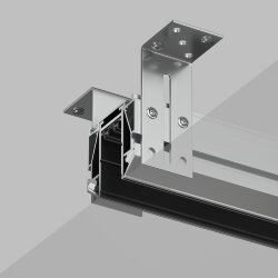 Закладной профиль SMART PROFI для натяжного потолка 2м, Denkirs TR3044-AL