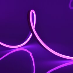 ULS-N11-2835-120LED-m-8mm-IP67-DC24V-10W-m-15M-PURPLE Светодиодная гибкая герметичная лента, NEON, Катушка 15м, в герметичной упаковке, Фиолетовый свет