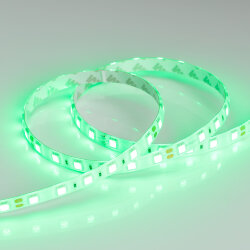 Светодиодная лента RTW 2-5000SE 24V Green 2х (5060, 300 LED, LUX) (Arlight, 14.4 Вт/м, IP65) 016505