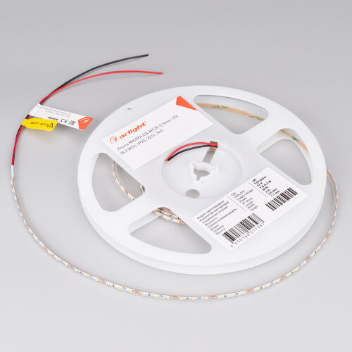 Светодиодная лента MICROLED-M120-3.5mm 12V Warm3000 (8.3 W/m, IP20, 2216, 3m) (Arlight, узкая) - фото 2