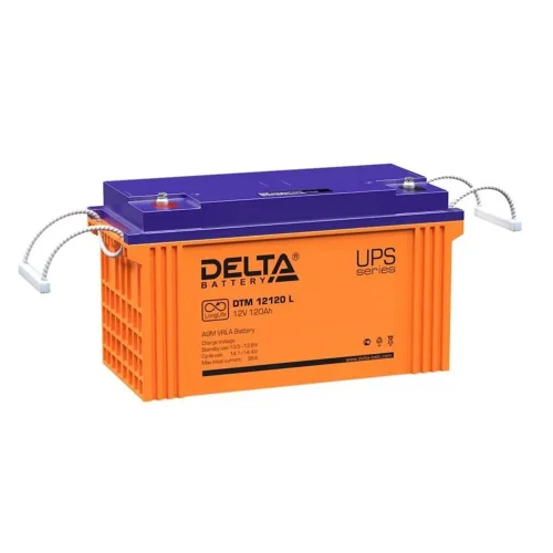 Аккумулятор UPS 12В 120А.ч DTM 12120 L Delta 4614010640001 - фото