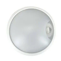 Светильник светодиодный WP 15 C 18W OP 840 D220 WH MDM 220х80мм 18Вт 4000К IP65 ЖКХ круглый пылевлагозащ. с датчиком движения бел. Русский Свет 15071524504