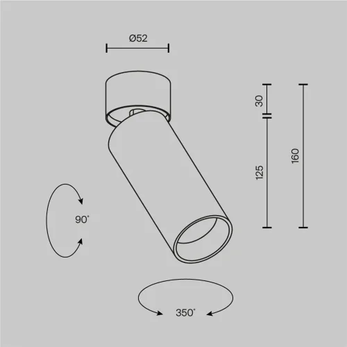 Потолочный светильник FOCUS LED 3000К 12Вт 9° IP 20 Super spot (Черный) - фото 9