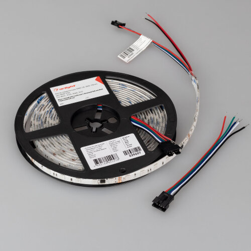 Светодиодная лента герметичная DMX-SE-В60-10mm 24V RGB-РХ6 (14 W/m, IP65, 5060, 5m) (Arlight) 039607 - фото 4