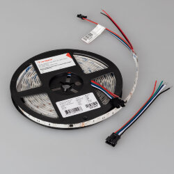 Светодиодная лента герметичная DMX-SE-В60-10mm 24V RGB-РХ6 (14 W/m, IP65, 5060, 5m) (Arlight) 039607