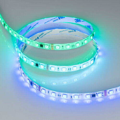 Светодиодная лента герметичная DMX-SE-В60-10mm 24V RGB-РХ6 (14 W/m, IP65, 5060, 5m) (Arlight) 039607 - фото 3