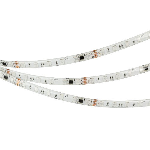 Светодиодная лента герметичная DMX-SE-В60-10mm 24V RGB-РХ6 (14 W/m, IP65, 5060, 5m) (Arlight) 039607 - фото 2