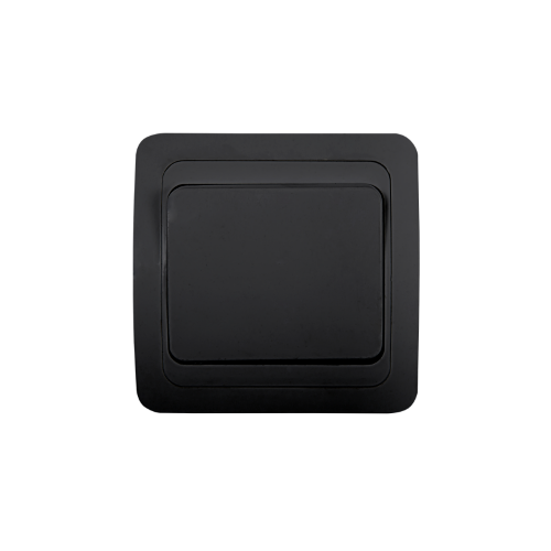 Выключатель одноклавишный CLASSICO черный 2021B IN HOME - Фото