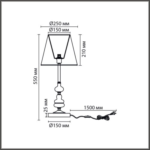 Настольная лампа «LUMION» 8283/1T, серия: KENTUKI. Фото 3.