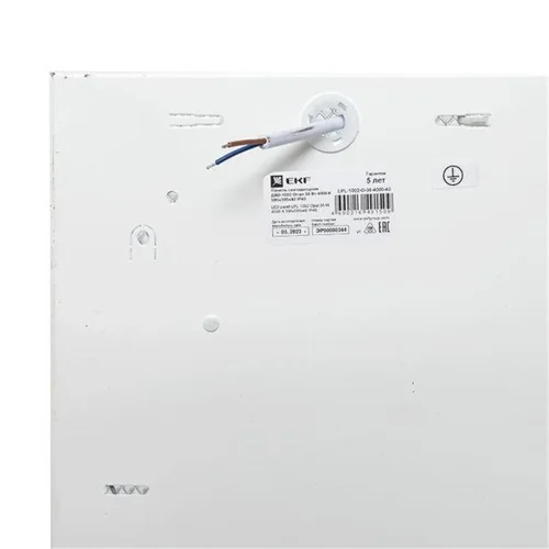 Светильник светодиодный ДВО-1002 36Вт 4000К IP40 595х595х40 опал панель EKF LPL-1002-O-36-4000-40 - фото 3