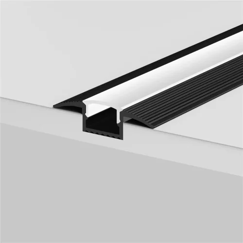 Алюминиевый профиль встраиваемый в пол 37x10 (Черный, 2 м), ALM-3710-S-2M 636023 (Черный) - фото 5