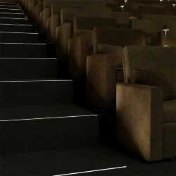 Алюминиевый профиль встраиваемый в пол 37x10 (Черный, 2 м), ALM-3710-S-2M 636023 (Черный) 636023