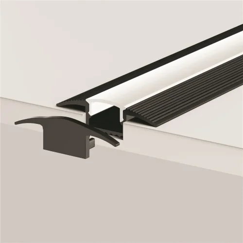 Алюминиевый профиль встраиваемый в пол 37x10 (Черный, 2 м), ALM-3710-S-2M 636023 (Черный) 636023 - фото 10