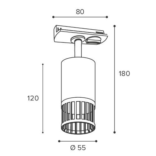 Трековый светильник WOLTA WTL-GU10/19W под лампу GU10 Белый PORTA - фото 2.