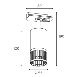 Трековый светильник WOLTA WTL-GU10/19W под лампу GU10 Белый PORTA