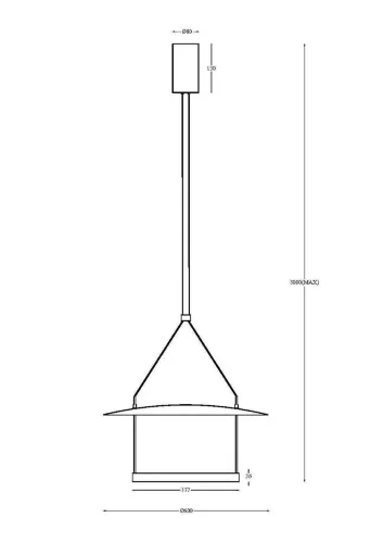 Подвесной светильник Атмосфера / Ambience 3000К 30Вт (Черный) MOD280PL-L30B3K - фото 9