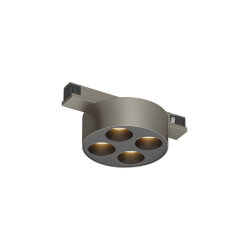 Светильник для трека SHINE GRILL со светодиодом, D74*H28, 48V DC, 6W, RA?90, 3000K, IP20, темный никель, алюминий, Denkirs DK5772-DN