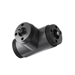 T-образный плоский коннектор для системы Shelf без ввода питания (Черный)