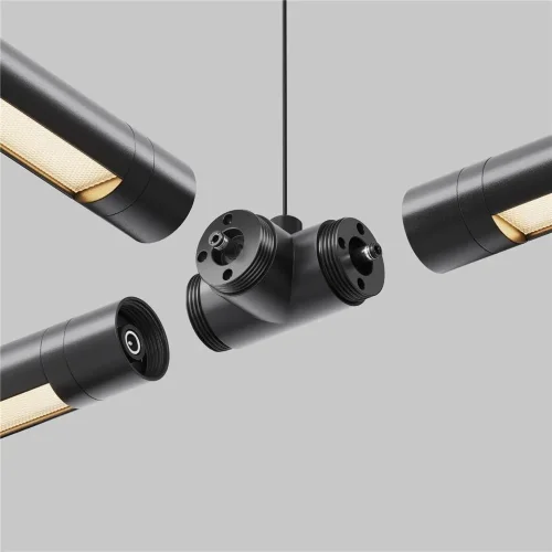 T-образный плоский коннектор для системы Shelf без ввода питания (Черный) - фото 5