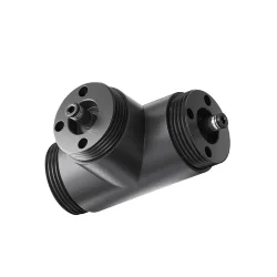 T-образный плоский коннектор для системы Shelf без ввода питания (Черный) CA015TC-B