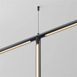 T-образный плоский коннектор для системы Shelf без ввода питания (Черный) CA015TC-B