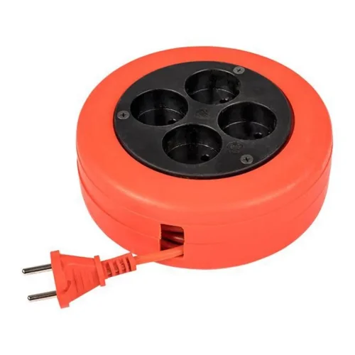 Удлинитель-рулетка 4х10м без заземл. 10А IP20 2.3кВт ПВС 2х0.75 PROxima EKF UBR-6-257-4-10 - фото