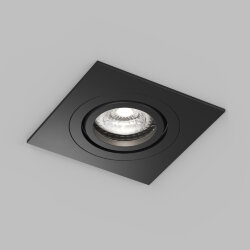 Встраиваемый влагозащищённый светильник HYDRO, IP44, до 15 Вт LED, GU10, алюминий, чёрный, Denkirs DK2111-BK