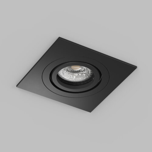 DK2111-BK Встраиваемый влагозащищённый светильник HYDRO, IP44, до 15 Вт LED, GU10, алюминий, чёрный. Фото 2