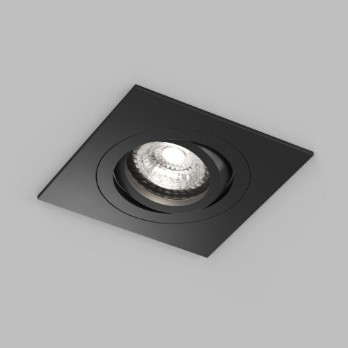 DK2111-BK Встраиваемый влагозащищённый светильник HYDRO, IP44, до 15 Вт LED, GU10, алюминий, чёрный. Фото 5