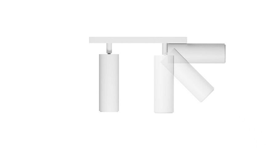 Накладной светильник Trunk Duo (RAL9003/D55 — GU10) - фото 1