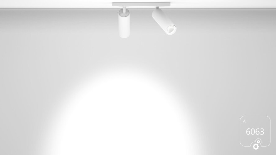 Накладной светильник Trunk Duo (RAL9003/D55 — GU10) - фото 2