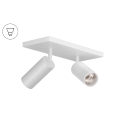 Накладной светильник Trunk Duo (RAL9003/D55 — GU10)