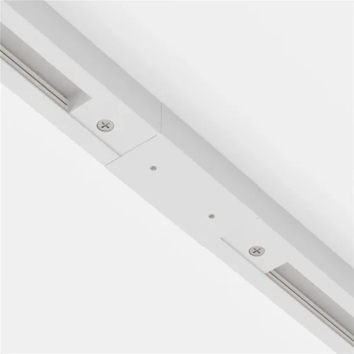 Прямой коннектор питания с вводом питания Unity белый (Белый) - фото 9