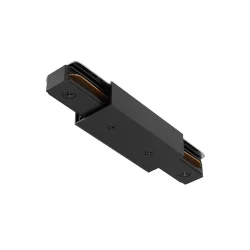 Прямой коннектор питания с вводом питания Unity черный (Черный)