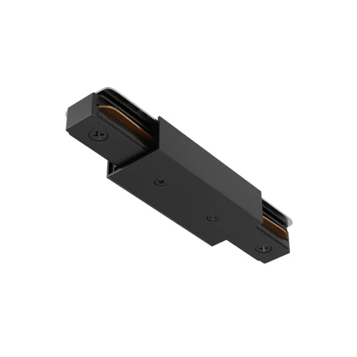 Прямой коннектор питания с вводом питания Unity черный (Черный) - фото